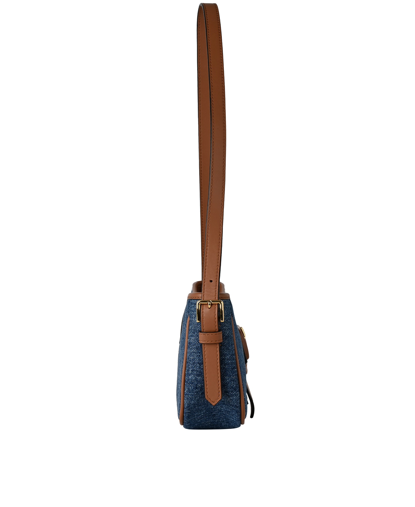 Denim Sling Bag, &pound;430, Handbags, Blue, Denim, Side view